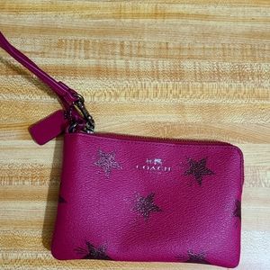 Coach Canyon Cranberry Wristlet